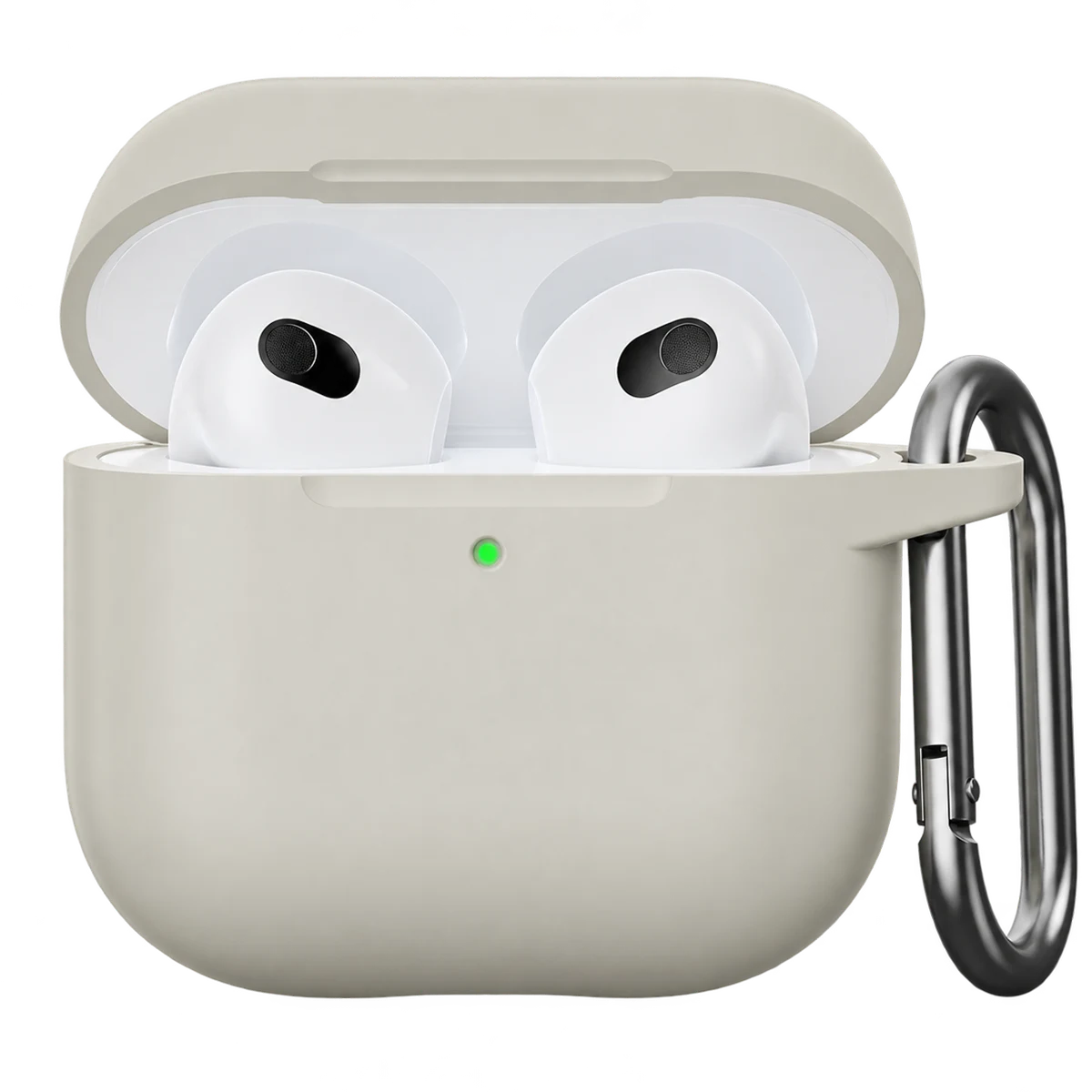 Case gamuzadas Airpods de 4ta Gen color beige