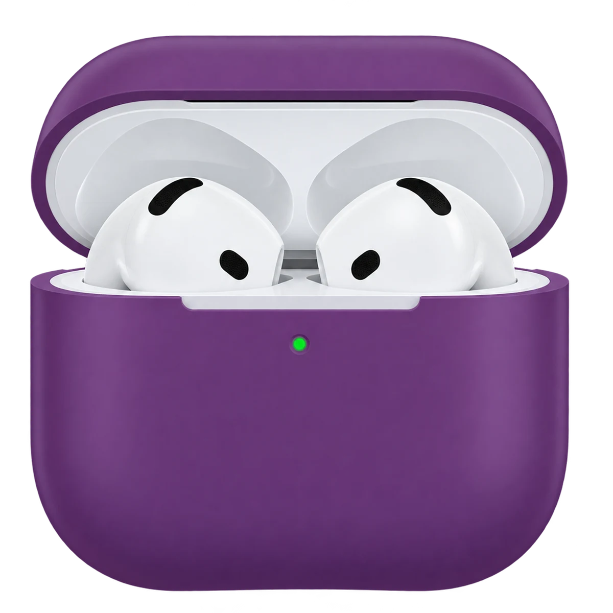 Case gamuzadas Airpods de 4ta Gen color morado vino