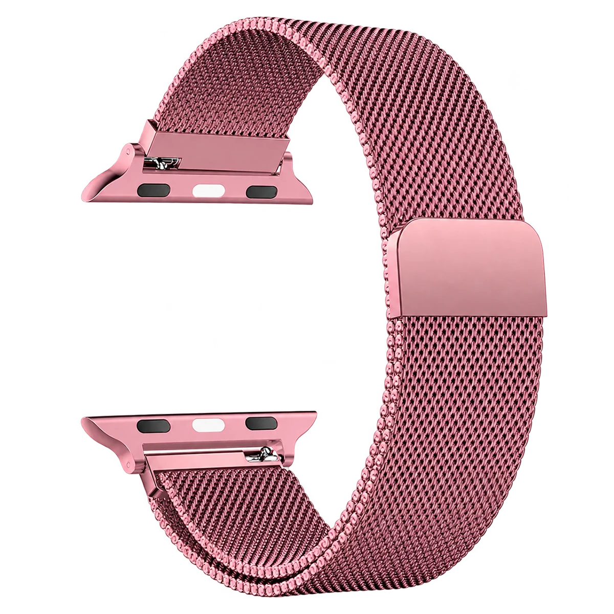 Correa Milanesa Magnética para Smartwatch Rosa Gold 42/49mm