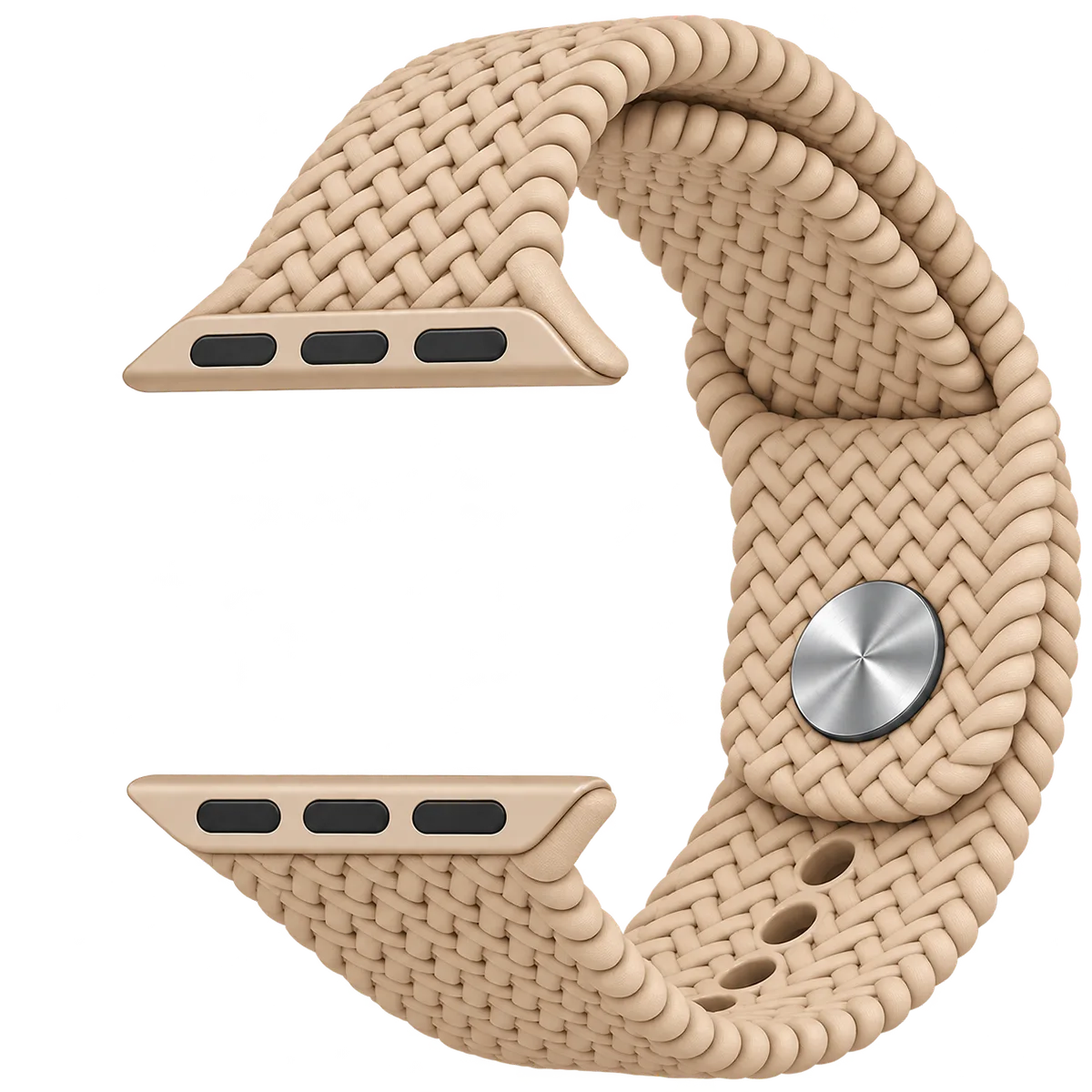 Correa labrada color beige