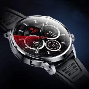 SmartWatch H18PRO con pantalla amoled en color negro con wifi, 8GB RAM, 128GB ROM, bluetooth, pantalla de 1.95 pulgadas, GPS en tiempo real, cámara HD para llamadas y video llamadas a través de WhatsApp, Netflix