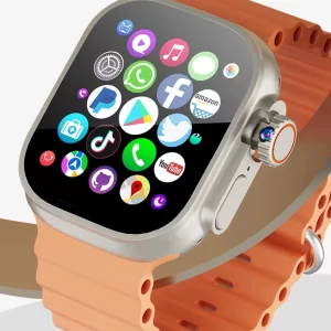 SmartWatch DW100 con pantalla Amoled marco plateado wifi, bluetooth, 8GB RAM y 64GB ROM, pantalla de 49mm, GPS en tiempo real, cámara HD para llamadas y video llamadas a traves de WhatsApp