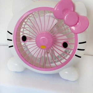 Ventilador de 2 velocidades en color blanco Hello Kitty