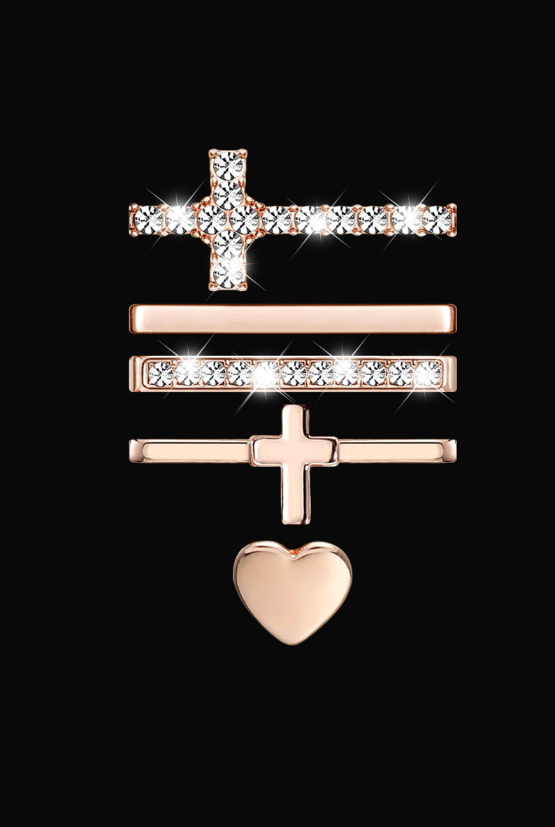 Charms de acero inoxidable para smartwatch de correas de 22mm de cruz con corazón