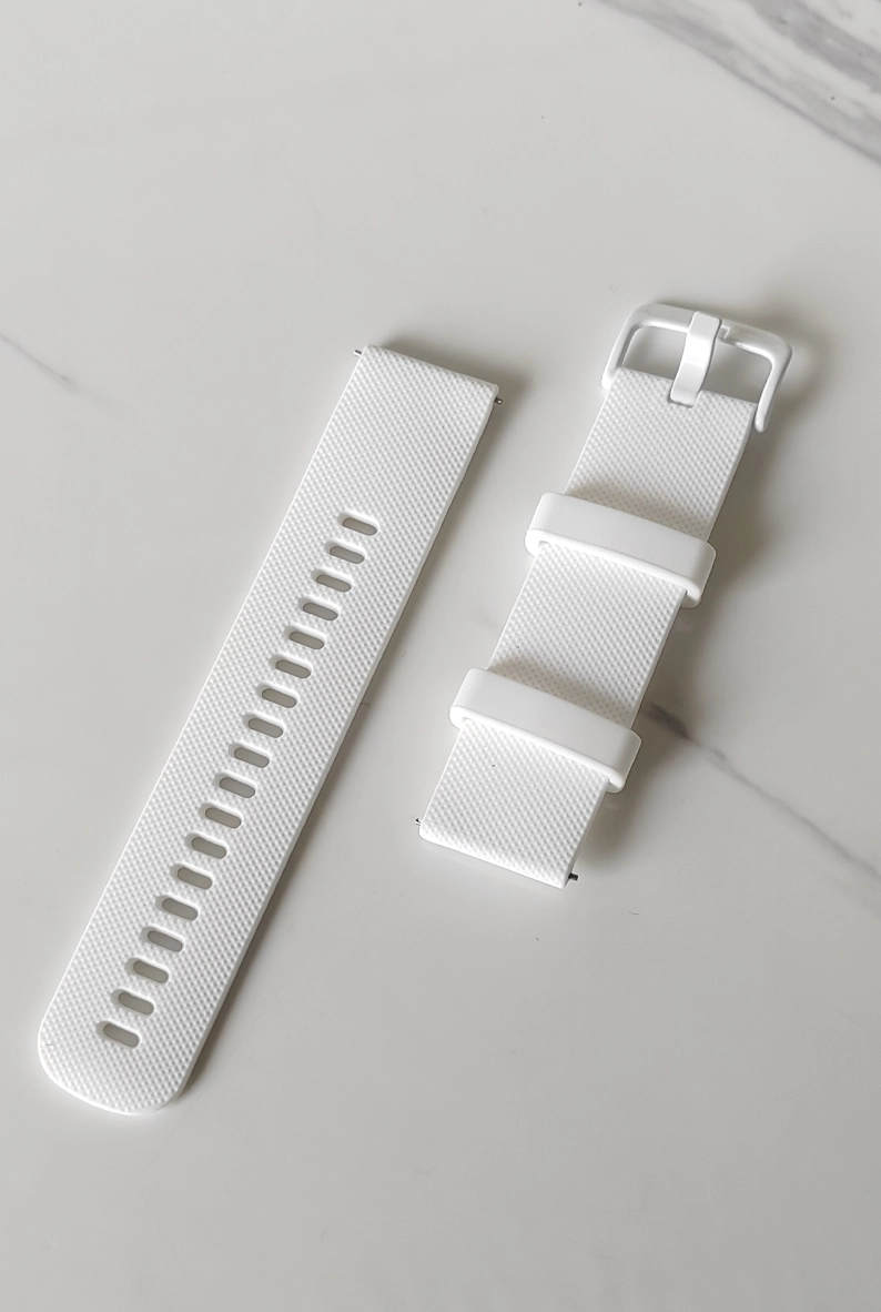 Correas de silicona de 22mm con pasador en color blanco para smartwatch M99, H99 y similares