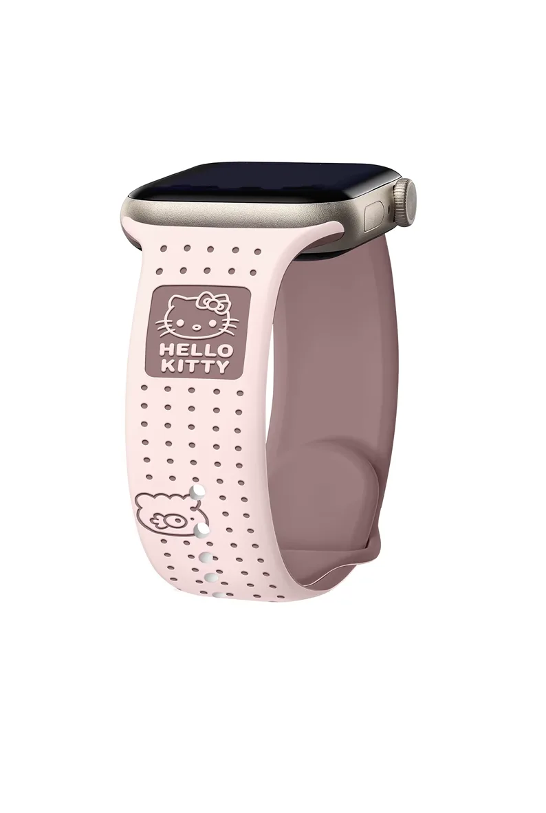Correas Hello Kitty para smartwatch morado con un toque de rosado de 38/41 y 42/49mm