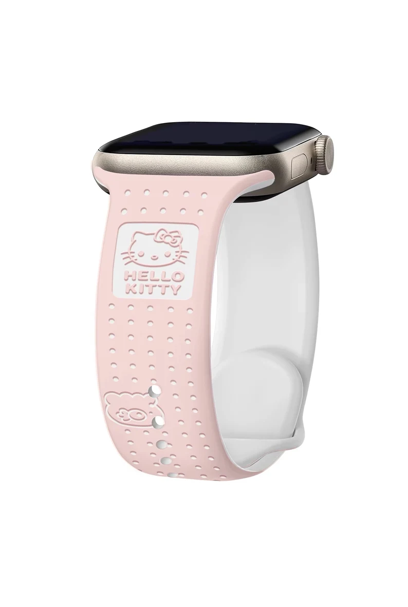 Correas Hello Kitty para smartwatch rosado con blanco de 38/41 y 42/49mm
