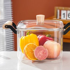 Ollas de borosilicato resistente al fuego